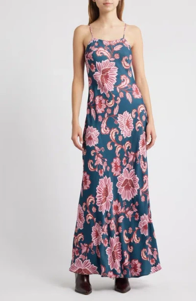 Farm Rio Flower Delicacy Paisley Slipdress In Multi