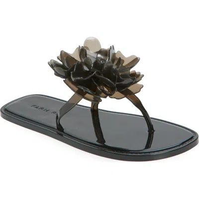 Farm Rio Flower Jelly Flip Flop In Black