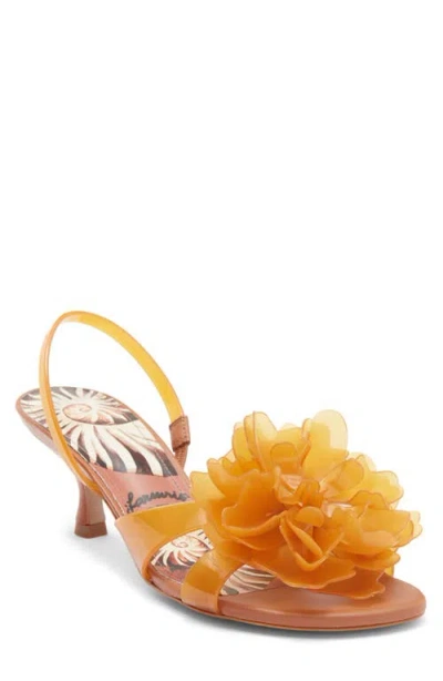 Farm Rio Flower Jelly Slingback Sandal In Orange