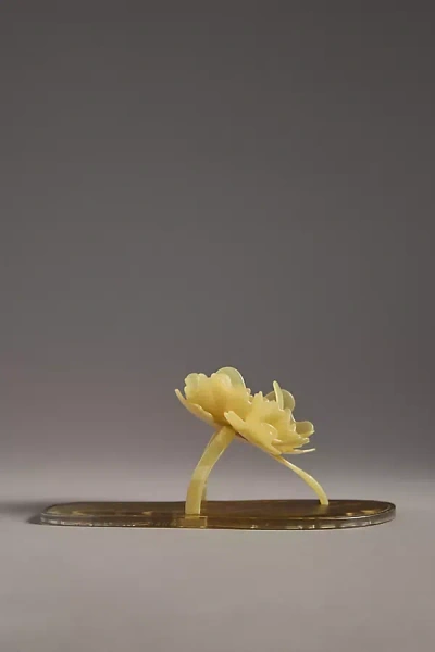 Farm Rio Flower Jelly Thong Sandals In Yellow