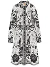 Shop Farm Rio Flower Leopards Midi Dress In White