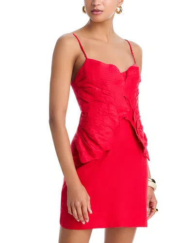 Farm Rio Flower Petal Mini Dress In Multi