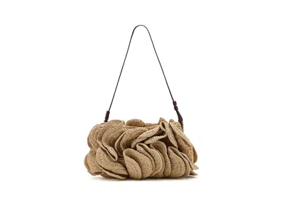 Farm Rio Flower Raffia Shoulder Bag Shoulder Handbags Natural: One Size In Gray