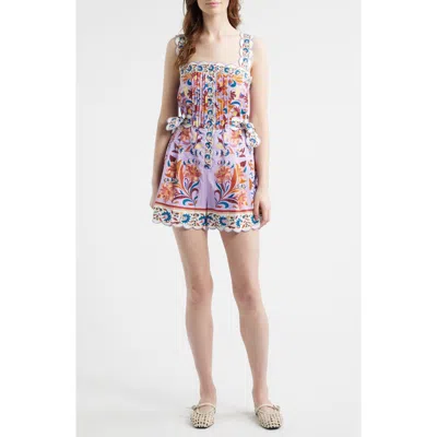 Farm Rio Flower Tiles Lilac Romper