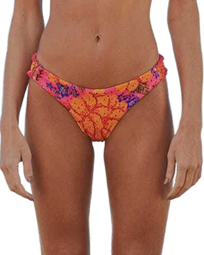 Farm Rio Flowers Garden Bikini Bottom In Orange