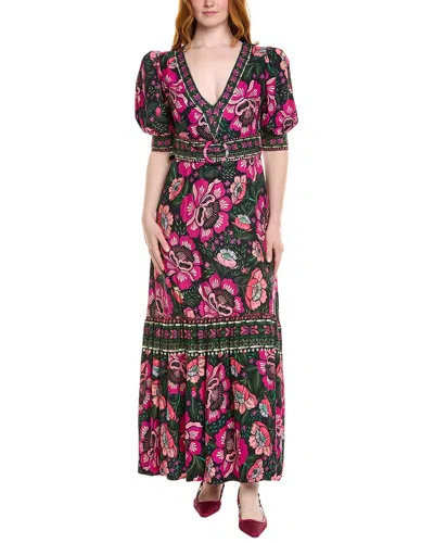 Farm Rio Flowers Garden Midi Dress