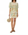 Farm Rio Off-white Folk Floral Mini Skirt In Multi