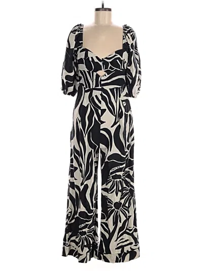 Pre-owned Farm Rio For Anthropologie Jumpsuit In Black