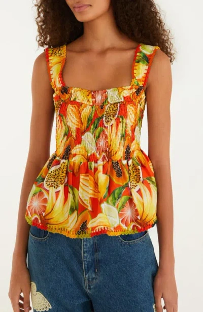 Farm Rio Fruit Garden Top In Yellow