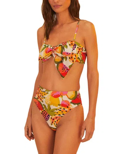 Farm Rio Fruits Paradise Bandeau Bikini Top In Multi