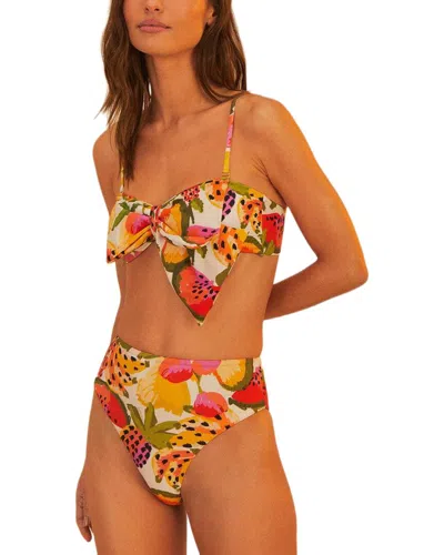 Farm Rio Fruits Paradise High Waist Bikini Bottom In Multi