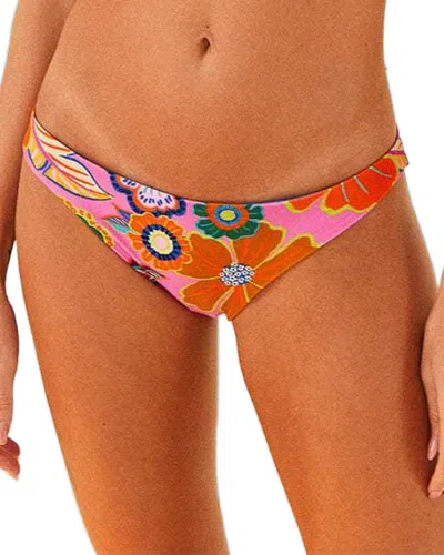 Farm Rio Full Garden Reversible Bikini Bottom In Pink