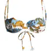 Farm Rio Garden Scarf Underwire Bikini Top In Garden Scarf Mix