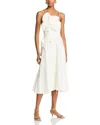 Farm Rio Garden Sleeveless Midi Dress In Off-white