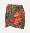 Farm Rio Garden Tapestry Floral Beach Cover-up In Multicoloured