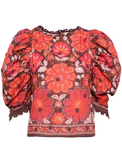 FARM RIO GIGI TAPESTRY BLOUSE