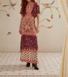 Farm Rio Glam Tapestry Lace Trim Maxi Dress In Multi