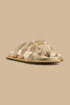 Farm Rio Gold Knot Slide Sandal