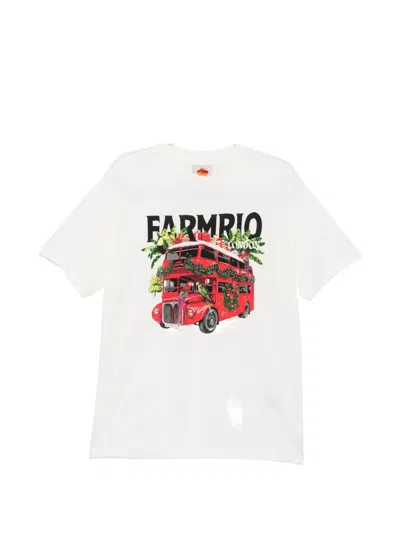 Farm Rio Graphic-print T-shirt In White