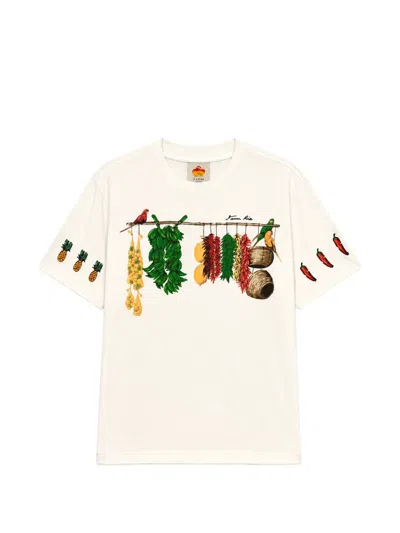Farm Rio Graphic-print T-shirt In Neutral