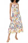 Farm Rio Greek Garden Sleeveless Maxi Dress In Off White In Multi