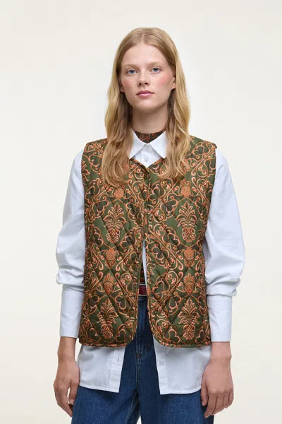 Farm Rio Green Fernanda Liner In Multi