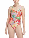 Farm Rio High Cut One Piece Swimsuit In Pearl Citrine In Multi