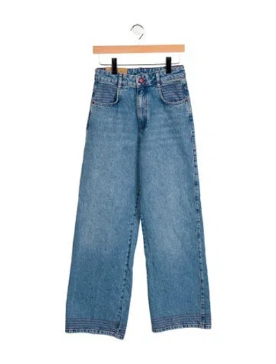 Pre-owned Farm Rio High-rise Straight Leg Jeans W/ Tags In Blue