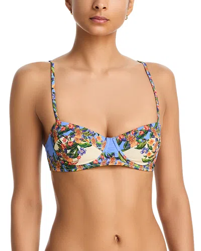 Farm Rio Hilo Stripes Underwire Bikini Top In Multi