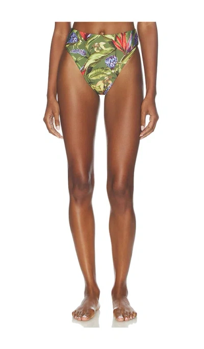 Farm Rio Hot Pants Bikini Bottom In Green