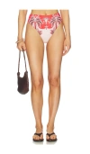 Farm Rio Ainika Garden Red Hot Pants Bikini Bottoms Ainika Garden Red In Multi