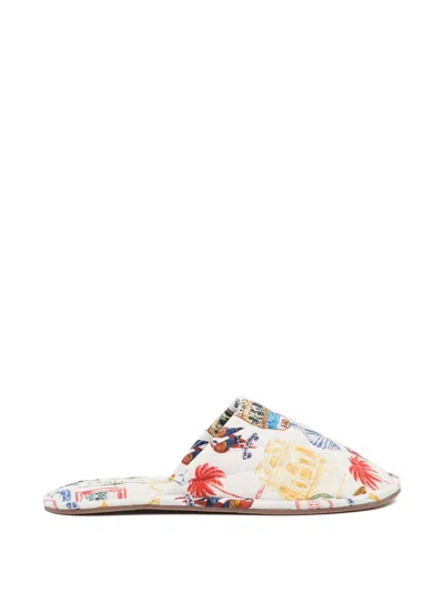 Farm Rio Hotel Slippers In White