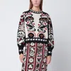 Farm Rio Ivory Sweater With Tapestry