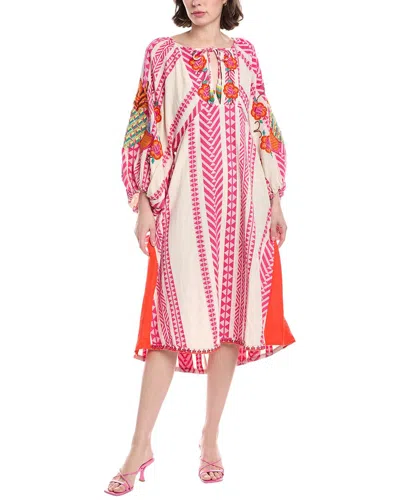 Farm Rio Jacquard Embroidered Maxi Dress