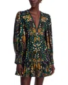 Farm Rio Jaipur Mini Dress In Green