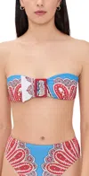 Farm Rio Jandaya Dance Bandeau Bikini Top Jandaya Dance Multicolor In Multi