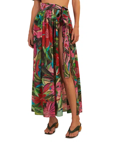 Farm Rio Jardin De Reve Cover-up Skirt In Jardin De Reve Multicolor