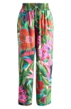 Shop Farm Rio Jardin De Reve Linen Blend Cover-up Pants In Jardin De Reve Multi