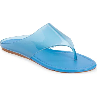 Farm Rio Jelly Flat Flip Flop In Blue