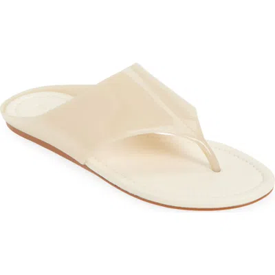 Farm Rio Jelly Flat Flip Flop In Neutral