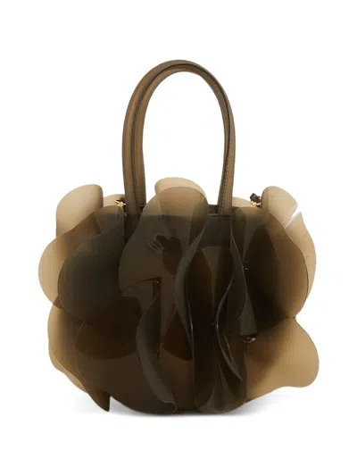 Farm Rio Jelly Flower Cross Body Bag In Brown
