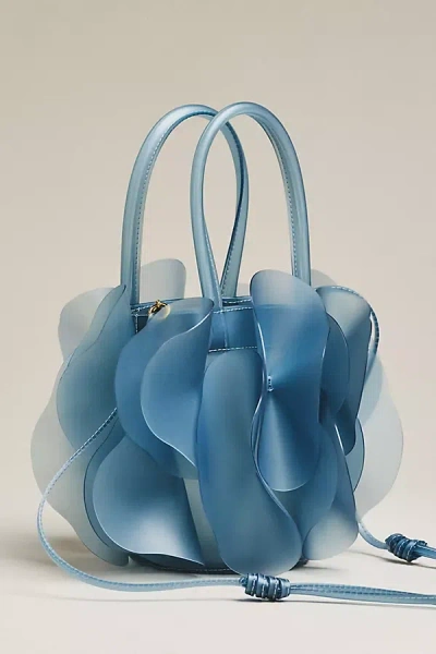 Farm Rio Jelly Flower Hand Bag In Blue