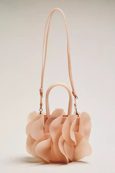 Farm Rio Jelly Flower Hand Bag In Pink