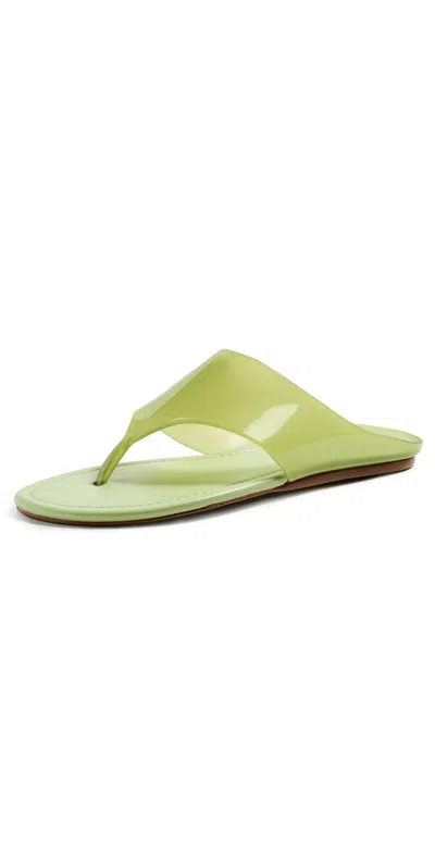 Farm Rio Jelly Thong Flat Sandals Sage Green
