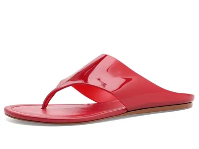 Farm Rio Jelly Thong Flat Sandals Women's Flat Shoes Scarlet: 10 M In Red