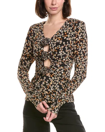 Farm Rio Jersey Blouse In Multi