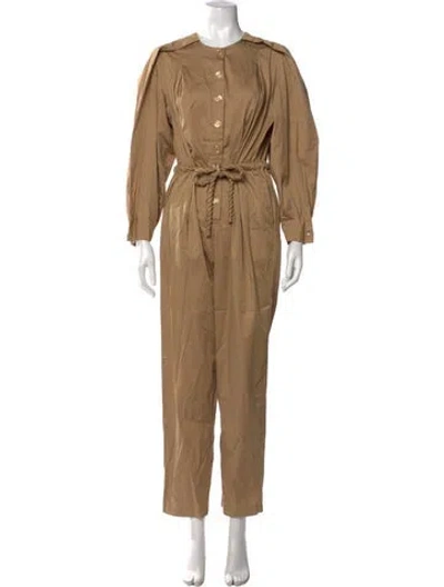 Pre-owned Farm Rio Jumpsuit In Neutral