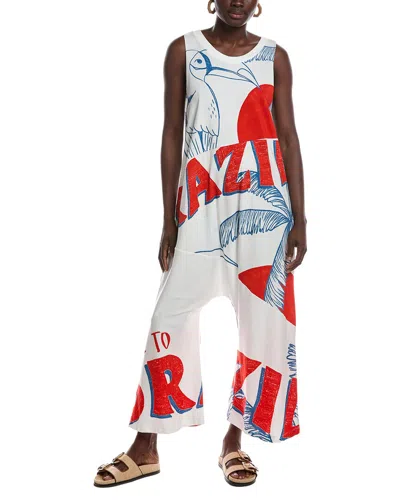 Farm Rio Jumpsuit In White