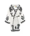 Farm Rio Kimono Dress With Intricate Embroidery