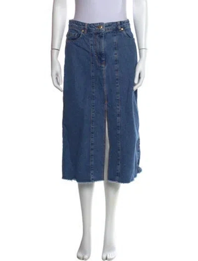 Pre-owned Farm Rio Knee-length Skirt In Blue